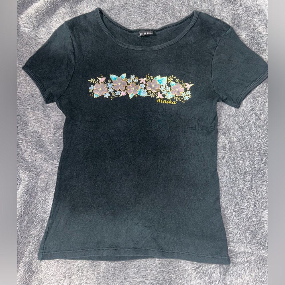 ❤️(5 for 50$)❤️y2k flower graphic tee